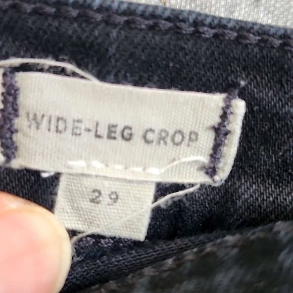 Madewell Black Flare Wide-Leg Jeans waist 29 - Picture 4 of 9